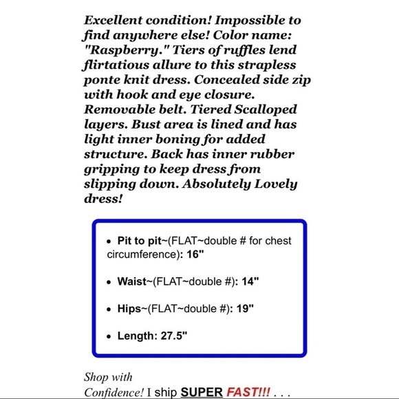 Cynthia Steffe Sz 8 Pink Tiered Scalloped Layered m Ponte Knit Strapless Dress - Picture 2 of 12